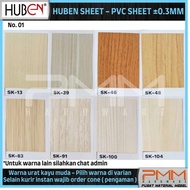 BintangEmaSs- Pvc Sheet Thickness 0.3 Colors Light Wood Grain Taco Sheet Deco Huben Sheet