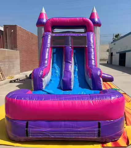 Water Slide Pool Commercial Inflatable Water Slide for Kid Large Bounce House Jumper Bouncy Jump Cas
