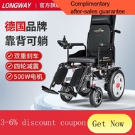 YQ52 GermanyLONGWAYElectric Wheelchair Folding Reclinable Automatic Four-Wheel Wheelchair Scooter for the Elderly and Di