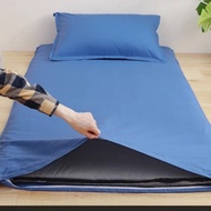 [in stock] Six-sided full-zip mattress protector, dark green latex mattress cover for single dormito