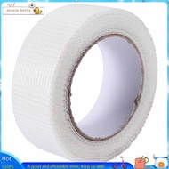 Self-adhesive white fiberglass mesh tape for cracks holes