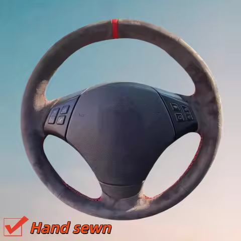 Customize Suede Leather Car Steering Wheel Cover E90 320 318i 320i 330i 320d X1 328xi 2007 Steering 