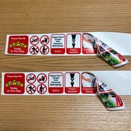 E-Hailing Reminder Sticker | Grab / Maxim / InDrive / Lalamove | Car Window Sign | Pemandu E-Hailing