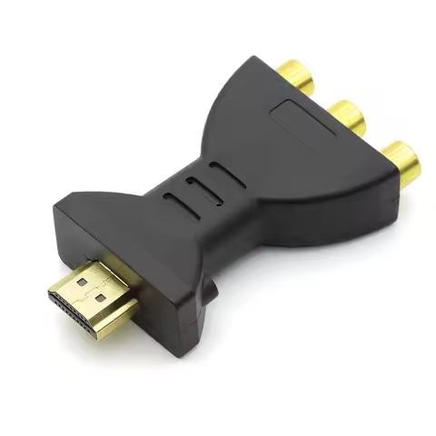 1Pcs For HD TV BOX HD 1080P RCA AV To HDMI-compatible Composite Adapter Converter HDMI Male to 3RCA 