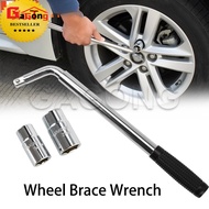 Cheap L-shaped handle to unscrew car tires, extended size cars with 2 guns 17/19/21/23mm - Tire wren