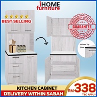 iHOME SABAH FURNITURE 🔥READY STOCK🔥Kitchen Cabinet Series Melamine Top / Storage Cabinet/Kabinet Dap