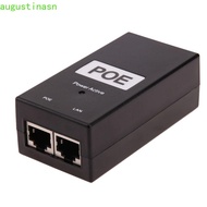 AUGUSTINASN POE Power Supply, 24V/48V 0.5A Compatible POE Power Injector, POE Device 100Mbps Desktop