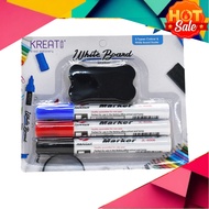 (4pcs) Set Marker Whiteboard Marker Pen Set, Marker Blur, Marker Black, Marker Red, Marker Biru, Mar