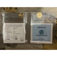 Koin 1/4 Dinar LM ANTAM 1.06 Gram FG Emas Fine Gold 99.99% 24 Karat