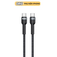 Dây Cáp Sạc Siêu Nhanh Remax RC - 172 Type C To Type C PD 100W Bọc Dù - ORIO