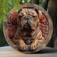 Vibrant Shar Pei Aluminum Sign, Durable Outdoor Decor, Unique Father's Day Gift Idea for Dog Lovers,