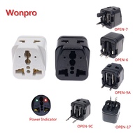 Wonpro MINI ท่องเที่ยวทั่วโลก ConversionConever Universal Receptable ปลั๊ก US/AU/EU/UK หัวแปลงปลั๊กท