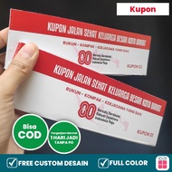 Kupon Undian All Event Acara Kemerdekaan 17 Agustusan Jalan Sehat Bazaar dll 1 Hari Jadi Full Color 