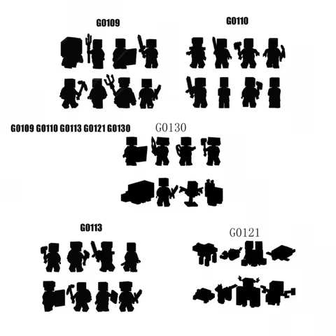 Cartoon movie TV Anime models Action Figures G0109 G0110 G0113 G0121 G0130 Bricks Toys 066