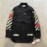 Off White 玫瑰牛仔外套