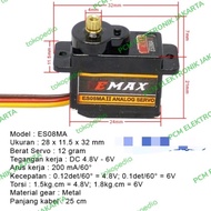 SB99 servo motor metal steering gear high torque arduino emax es08ma 360