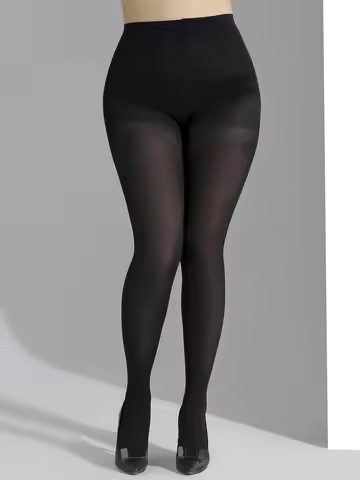 A PAIRS Transparent Black Solid Color Plus Size Pantyhose Ultra-thin Nylon stocking Korea slim High 