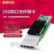 現貨E810-XXVDA4光纖網卡Intel E810芯四口以太網卡25G光口支持RDMA