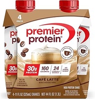 Premier Protein Shake, Café Latte, 30g Protein, 1g Sugar, 24 Vitamins & Minerals, Nutrients to Suppo