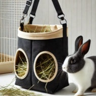 Rabbit Hay Bag Feeding Hay Rack Rabbit Guinea Pig Hanging Hay Feeding Bag Rabbit Hay Bag
