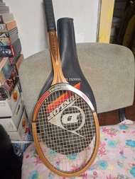 Dunlop MAXPLY McENROE 木網球拍 木拍 木製拍 英國製造 made in England grip L4  4 1/2  tennis racket 保留原裝拍套 經典收藏品