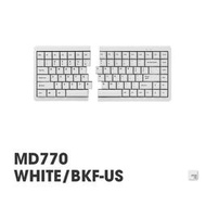 |MOJO| Mistel Barocco MD770 人體工學 分離式機械鍵盤 CHERRY MX軸 白殼 黑字 白/靜音紅軸