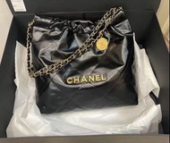 9月update Chanel Handbag 22bag small size黑金，香奈兒垃圾袋小號，香奈兒單肩包