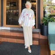 Lolita Coquette Ribbon Blouse - Women's Ribbon Coquette Top