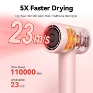 【Gift Towel】HisoKa Hair Dryer High Power 1600W Fast Drying 200 Million Moisture Lock Negative Ionic 