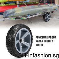 1/2 10 Inch Kayak Tires Trolley Wheel Canoe Replacing TPU Nylon Repairing Puncture-proof Tyre Water Sports for Kayaking