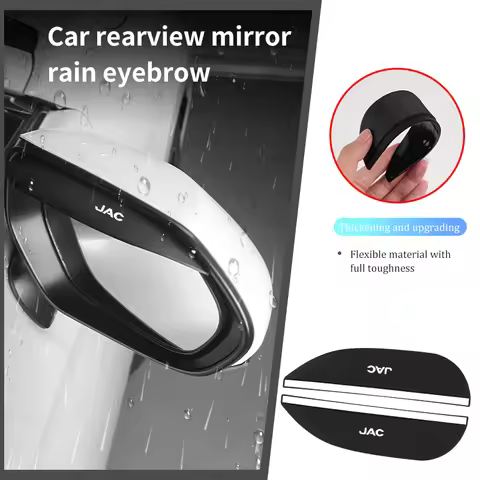 2pcs Car Rearview Mirror Rain Eyebrow Protector Stickers For JAC S2 J3 Board JS2 S3 JS3 J2 S5 T8 Ref