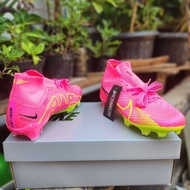 Nike ZOOM MERCURIAL SUPERFLY ELITE FG PINK BLAST GRIDIRON VOLT Children's Soccer Shoes