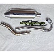 AKRAPOVIC EXHAUST full set. Klx 150 . Crf 150 L DTRACKER 150. Akrapovic exhaust, KLX exhaust, crf 15