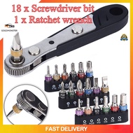 18 ชิ้นแบบพกพาแม่เหล็กประแจS2 ไขควงบิตตั้ง 1/4 Hex S HankกับPHสล็อตหกเหลี่ยมT Orxบิตไขควงด้วยประแจ