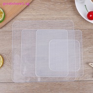 GREATSHORE 4Pcs Reusable Silicone Stretch Lids Bowl Food Cover Vacuum Wrap Seal Food Cover SG