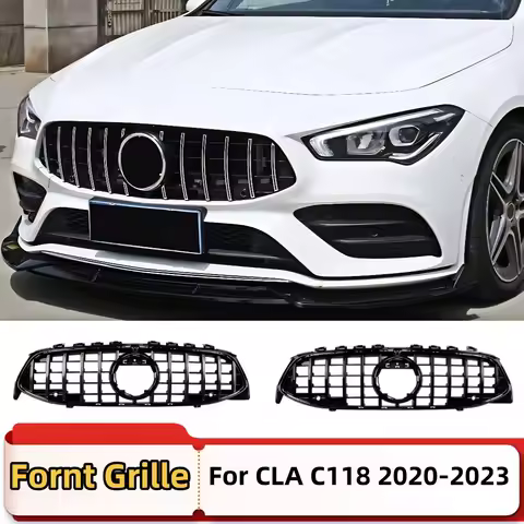 Front Mask Grille Bumper Grill Decoration Body Kit Tuning Accessories Part For Mercedes Benz CLA C11