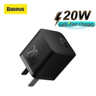 (Free Cable)Basus GaN5S 1C 20W Gallium Nitride Fast Charger US Small Size For i14 Series