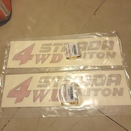 Original Mitsubishi 4WD STRADA TRITON Sticker news