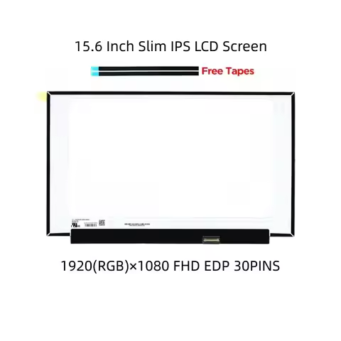 15.6 Slim Laptop LCD Screen LM156LFBL03 LP156WFC-SPD1 LM156LF5L06 LM156LFCL10 LP156WFC-SPD7 IPS 1920