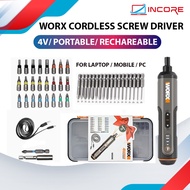 WORX WX240 Cordless ScrewDriver Rechargeable Type-C Screw Driver Laptop Repair Tools 4V