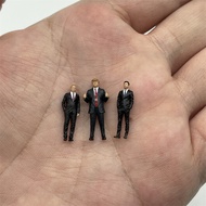 new 1/87 HO Scale Resin Model Trump Zelensky Putin 3 Figures Train Scene Layout Miniature Collection
