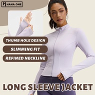 HANAONE Sport Wear Woman Jacket Sports Jacket Woman Pilates Clothes Pilates Top Workout Clothes Yoga