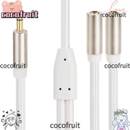 COCOFRUIT Headphone Splitter, Gold Plated 3.5mm 1 Male to 2 Female Stereo Y Splitter Cable, Flexible