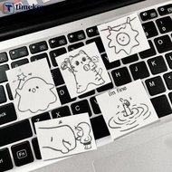 TME  Waterproof Metal Laptop Stickers Funny Sarcastic I'm Fine Humorous Design Easy To Tear Diy Deco