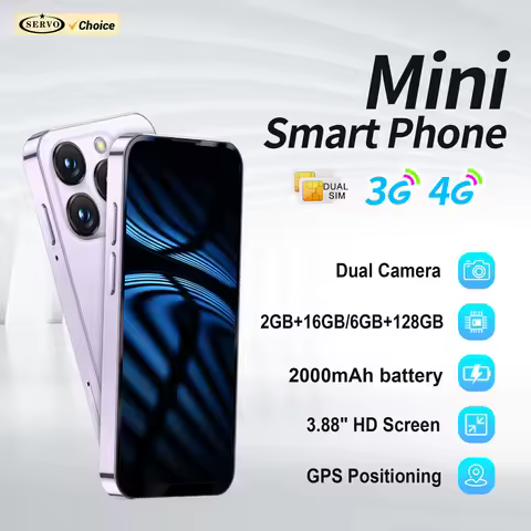 Official SERVO 3G/4G Mini Smartphone Android System 2/6GB+16/128GB Play Store WiFi Hotspot 3.88" Sma