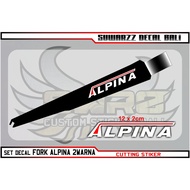 ALPINA FORK STICKER DECAL 2 COLORS