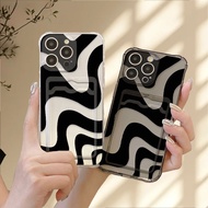 Soft silicone Material cute stripe phone Case can be put on a card Casing For Realme Note 60 60x 50 