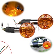Motorcycle Amber Turn Signal Light Motorbike LED Indicator Blinker Lamp Fit for Suzuki GZ150-A GZ150