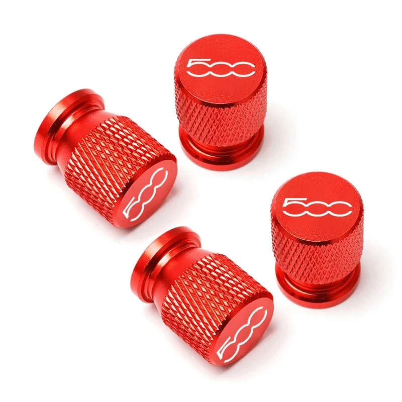 4pcs For Fiat Abarth 500 Abarth 124 Abarth 595 Car Accessories Car Wheel Tire Valve Caps Tyre Stem C
