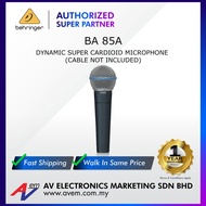 BEHRINGER BA 85A BA85A BA-85A Dynamic Super Cardioid Microphone